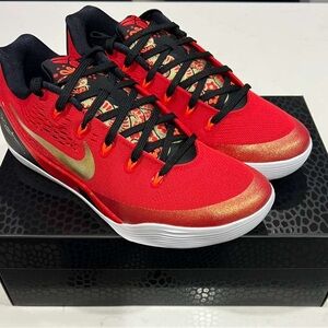Nike Kobe 9 Low Men's Size 9.5 Style IH1400-600 Basketball Sneakers